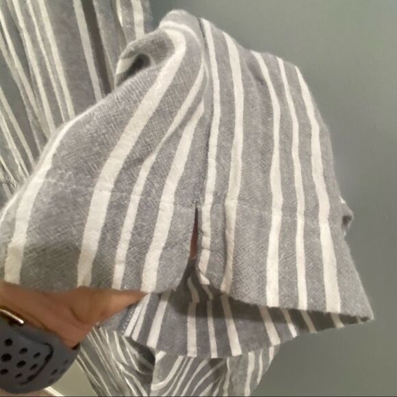 Rails Brooklyn Caldas Stripe Linen Blend Jumpsuit M - Picture 8 of 11